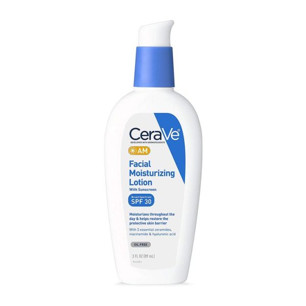 سراوی لوسیون مرطوب کننده صورت SPF 30 مناسب برای انواع پوست