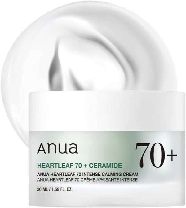 کرم آرامش‌بخش و تقویتی آنوا Heartleaf 70 % Ceramide Intense Calming Cream – مناسب تمام انواع پوست، به‌ویژه حساس، خشک و تحریک‌پذیر